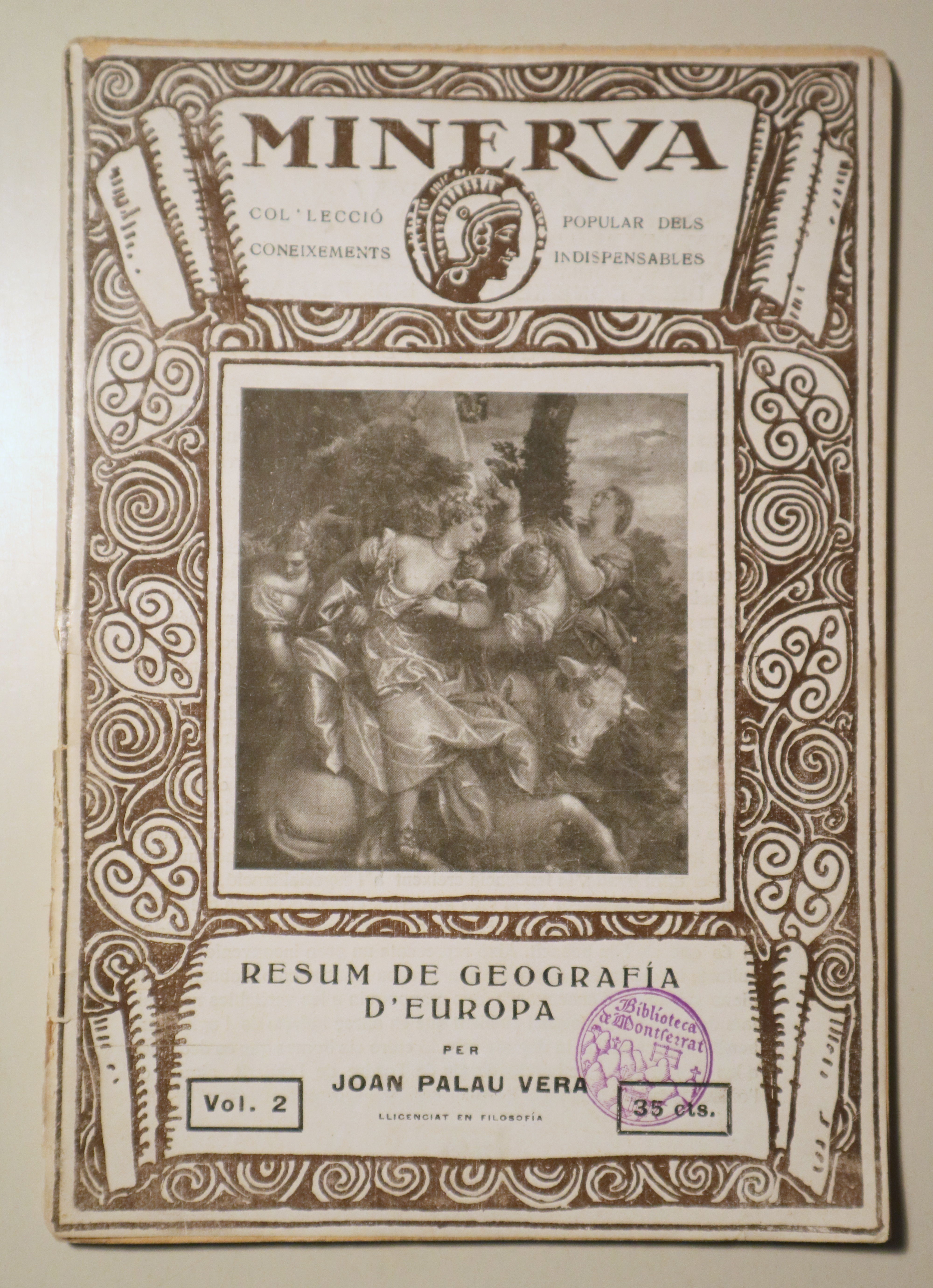 MINERVA vol. 2. Resum de georgrafia d'Europa - Barcelona s/d - Il·lustrat