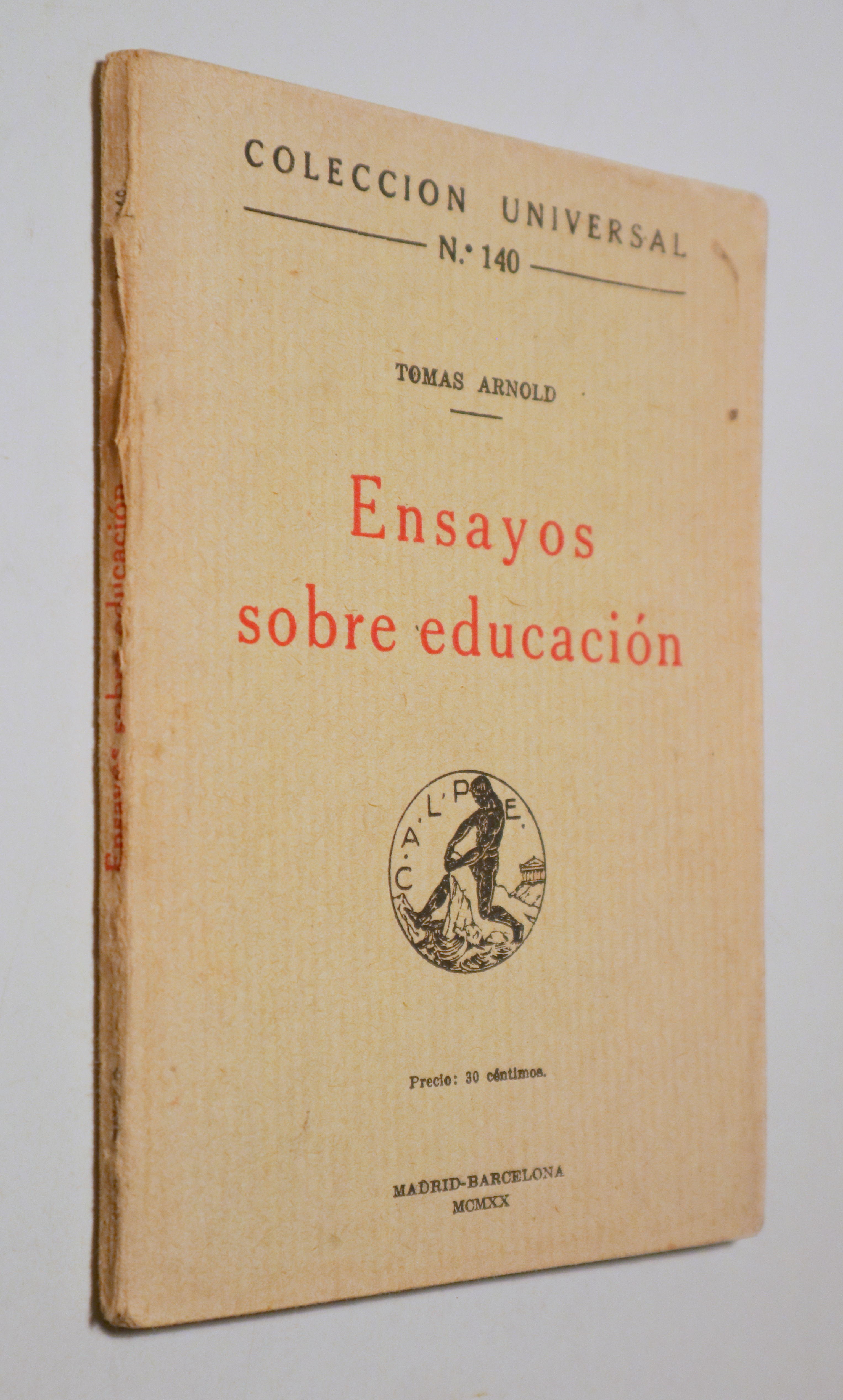 ENSAYOS SOBRE EDUCACIÓN - Madrid 1920