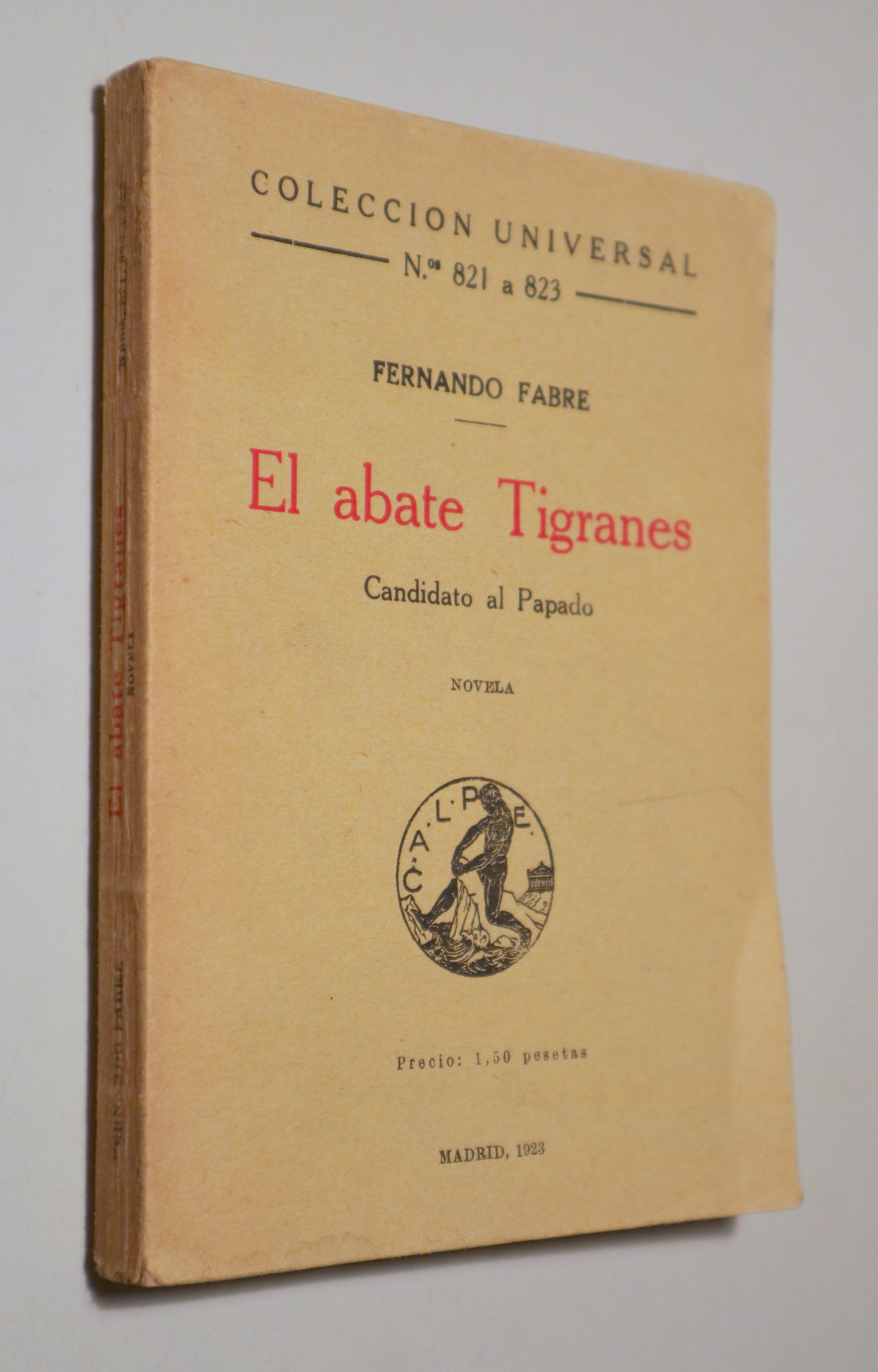 EL ABATE TIGRANES. Candidato al Papado - Madrid 1923