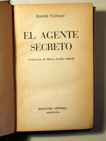 EL AGENTE SECRETO - Barcelona c. 1920