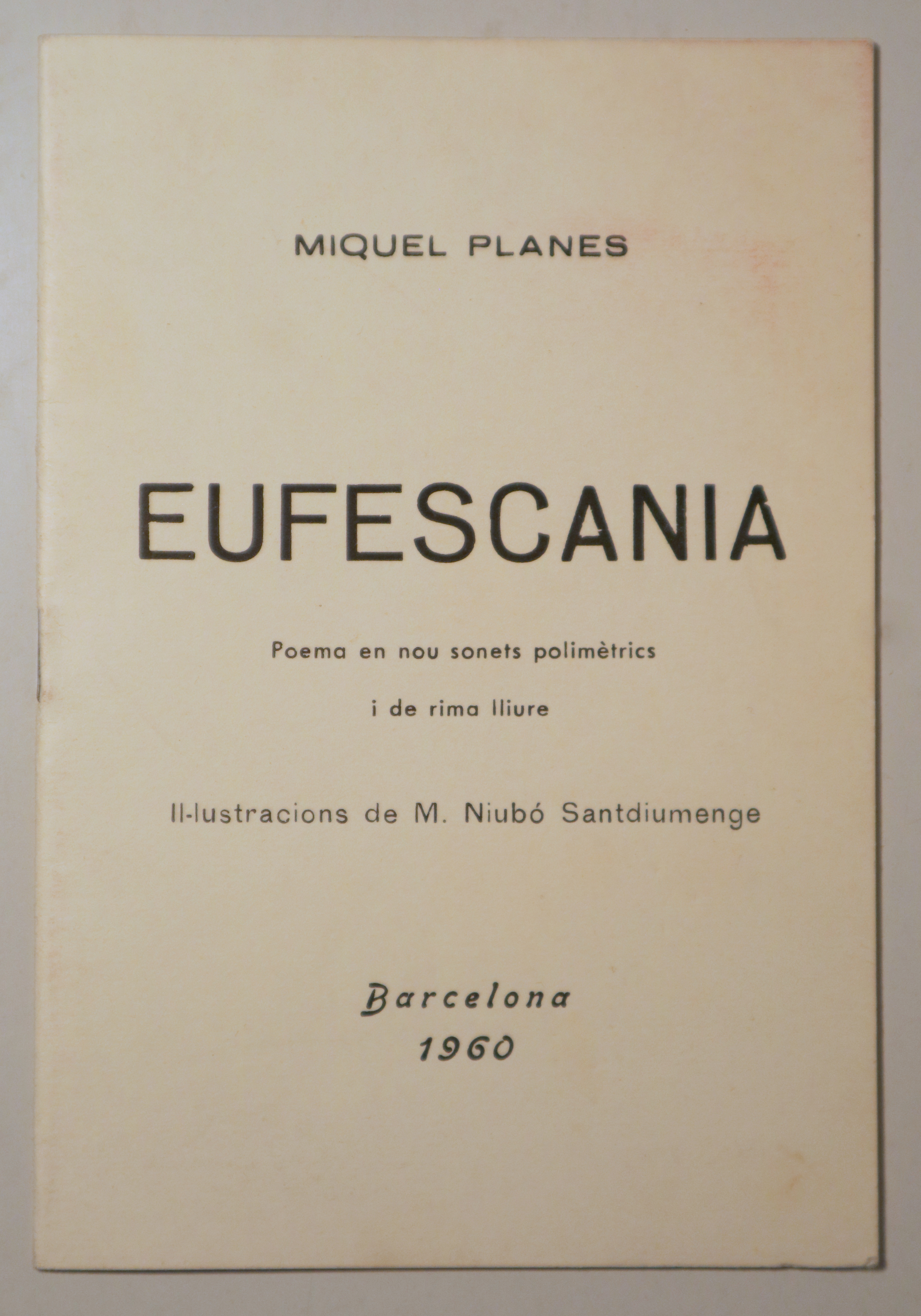 EUFESCANIA - Barcelona 1960 - Il·lustrat