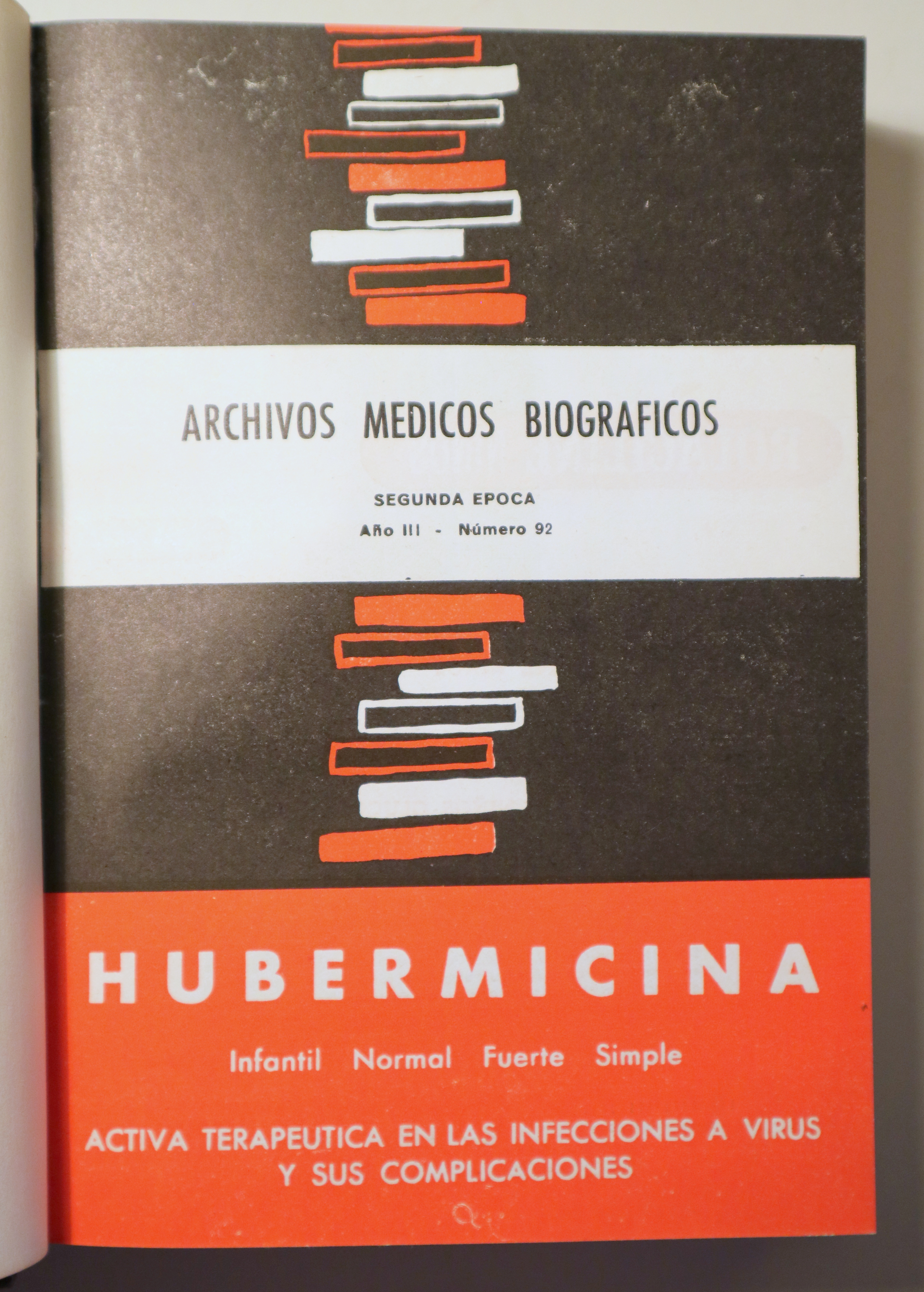 ARCHIVOS MÉDICOS BIOGRÁFICOS. Año III. Núm. del 92 al 103 -  Barcelona 1964 - Ilustrado