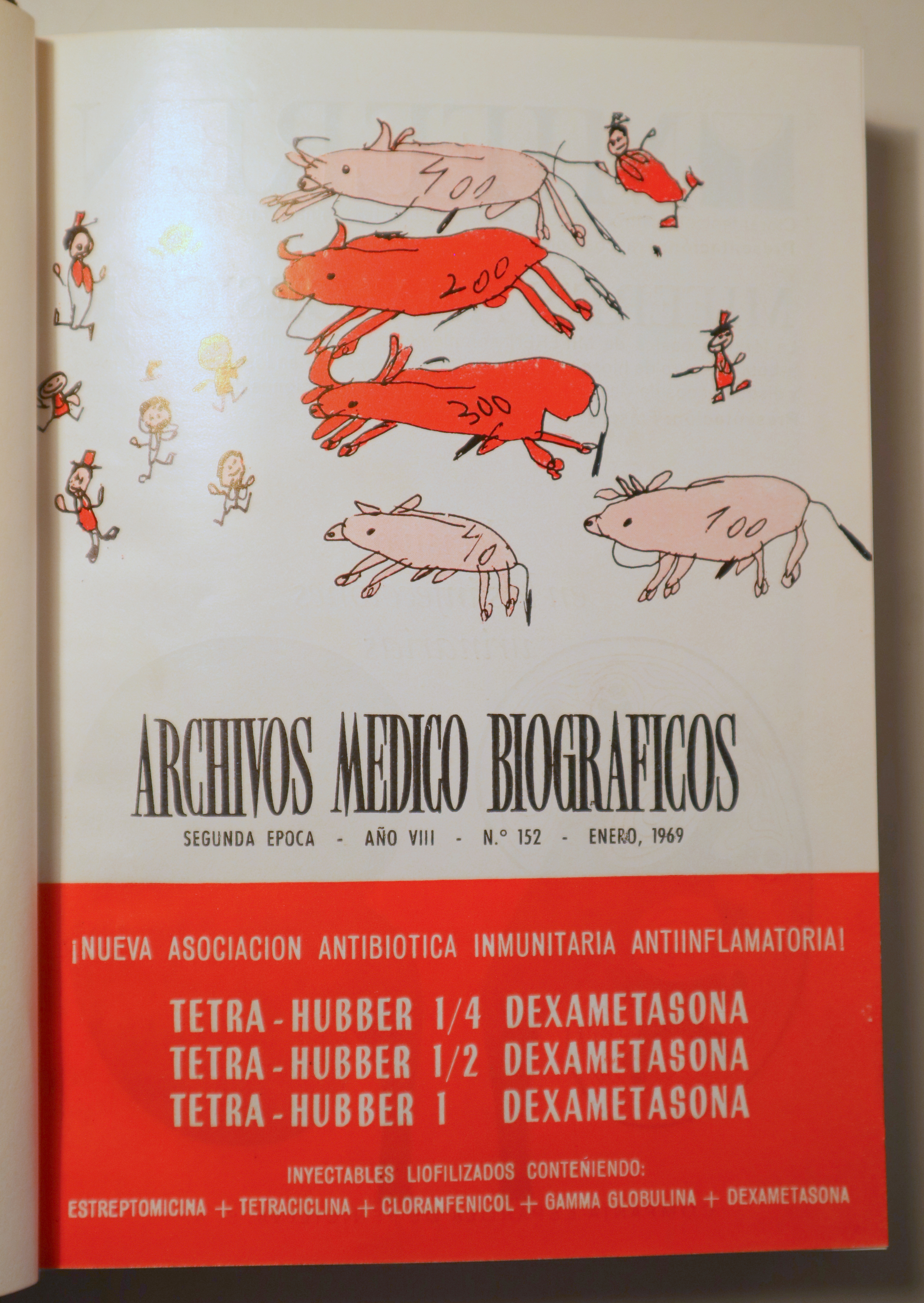 ARCHIVOS MÉDICOS BIOGRÁFICOS. Año VIII. Núm. del 152 al 163 -  Barcelona 1969 - Ilustrado