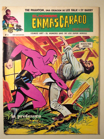 EL  HOMBRE ENMASCARADO. Nº 37. La profesora - Barcelona 1974 - Muy ilustrado