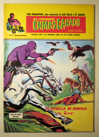 EL  HOMBRE ENMASCARADO. Nº 40. La estrella de Bangala - Barcelona 1974 - Muy ilustrado