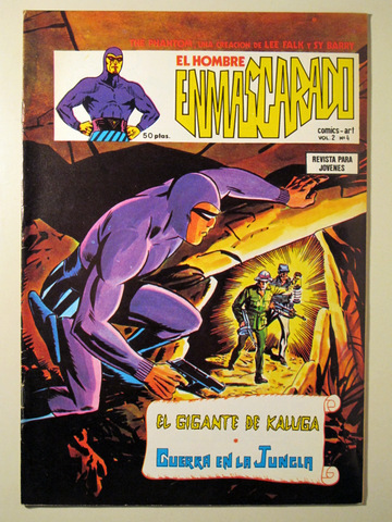EL  HOMBRE ENMASCARADO. Vol. 2. Nº 4. El gigante de Kaluga - Barcelona 1979 - Muy ilustrado