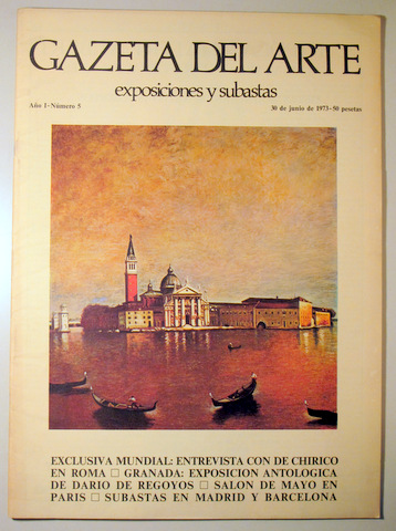 GAZETA DEL ARTE. Exposiciones y Subastas. Año I. Nº 5 - Madrid 1973 - Muy ilustrado