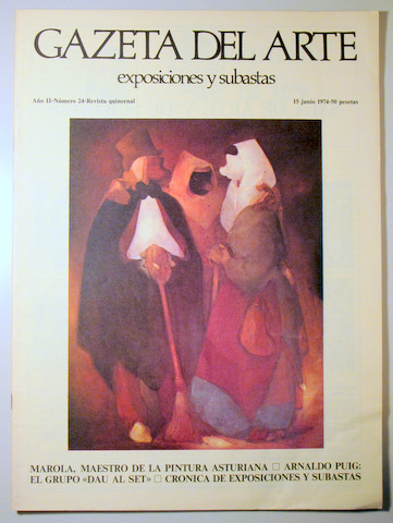 GAZETA DEL ARTE. Exposiciones y Subastas. Año II. Nº 24 - Madrid 1974 - Muy ilustrado