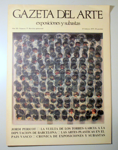 GAZETA DEL ARTE. Exposiciones y Subastas. Año III. Nº 37 - Madrid 1975 - Muy ilustrado