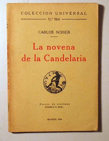 LA NOVELA DE LA CANDELARIA - Madrid 1924