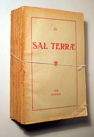 SAL TERRAE. Tomo II. Año 1912 (12 números - Año completo). Deusto-Bilbao 1912