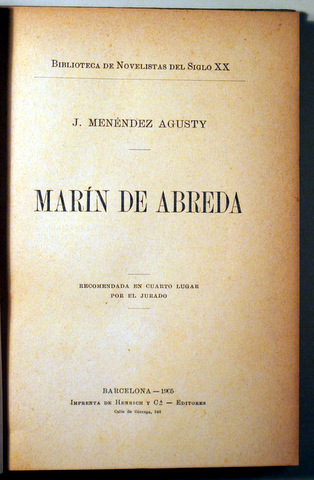 MARÍN DE ABREDA - Barcelona 1905