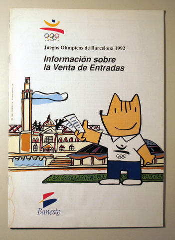 JUEGOS OLÍMPICOS DE BARCELONA 1992. Información sobre la venta de entradas - Barcelona 1988