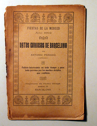 DATOS CURIOSOS DE BARCELONA - Barcelona 1902