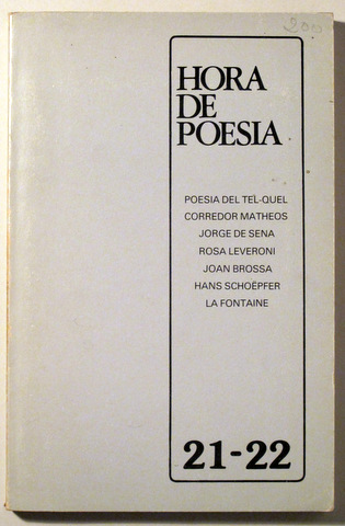 HORA DE POESIA. Núm. 21/22, 1981