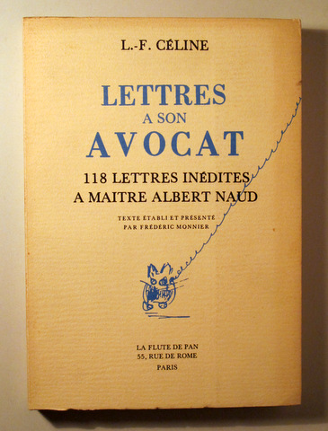 LETTRES A SON AVOCAT - Paris 1984 - Édition originale - 1ª edición