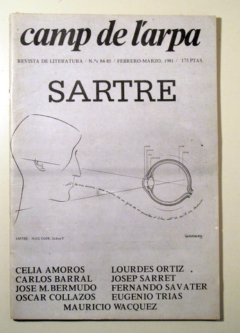 CAMP DE L'ARPA. Nº 84-85. SARTRE - Barcelona 1981 - Ilustrado