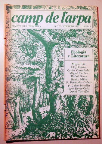 CAMP DE L'ARPA. Nº 72. Ecologia y literatura - Barcelona 1980 - Ilustrado