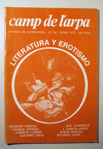 CAMP DE L'ARPA. Nº 64. Literatura y erotismo -  Barcelona 1979 - Ilustrado