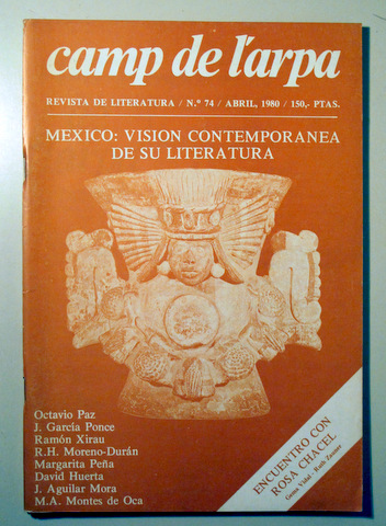 CAMP DE L'ARPA. Nº 74. Mexico: Visión contemporánea de su literatura - Barcelona 1980 - Ilustrado