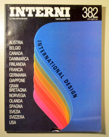 INTERNI. International Design.  N. 382 - 1988 - Ilustrado