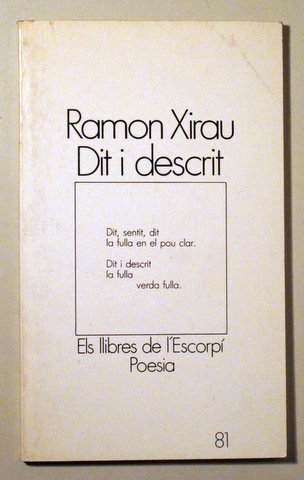 DIT I DESCRIT - Barcelona 1983 - 1ª ed.