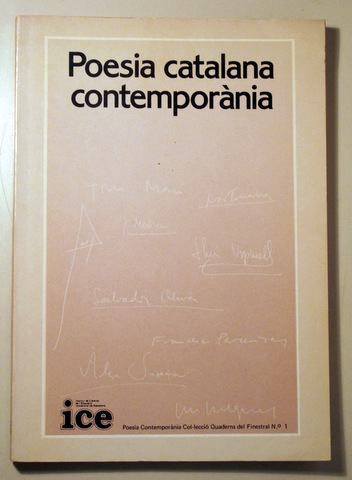 POESIA CATALANA CONTEMPORÀNIA - Barcelona 1983