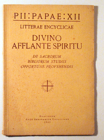DIVINO AFFLANTE SPIRITU - Barcinone 1943