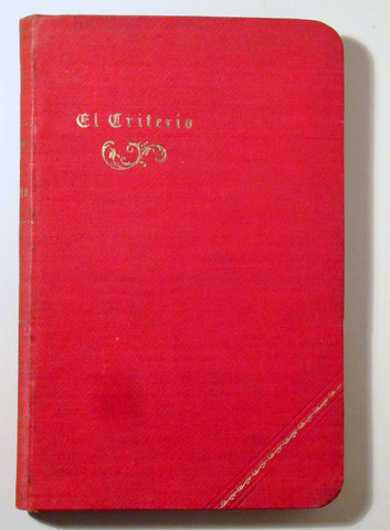 EL CRITERIO - Barcelona 1908 - Tela editorial