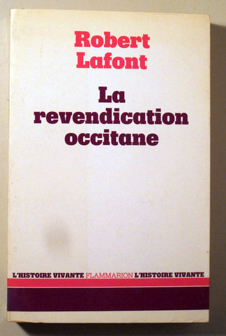 LA REVENDICATION OCCITANE - Paris 1974