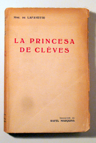 LA PRINCESA DE CLÉVES - Barcelona s/f