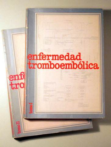 ENFERMEDAD TROMBOEMBÓLICA ( 2 Vol. - Completo) - Barcelona 1976 - Ilustrado