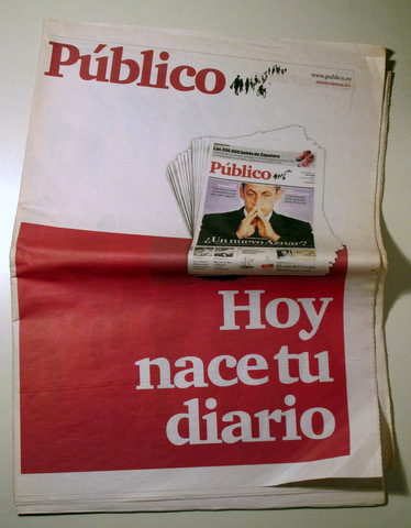 EL PÚBLICO n1. Edición especial nº1. NOY NACE TU DIARIO - Madrid 2007 - Muy ilustrado