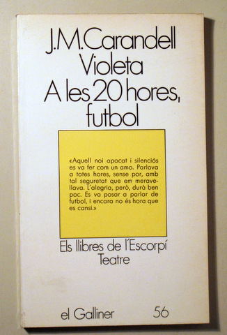 VIOLETA / A LES 20 HORES, FUTBOL - Barcelona 1980 - 1a edició