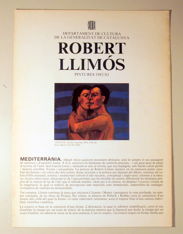 ROBERT LLIMÓS. PINTURES 1982-83 - Terrassa 1983 - Il·lustrat