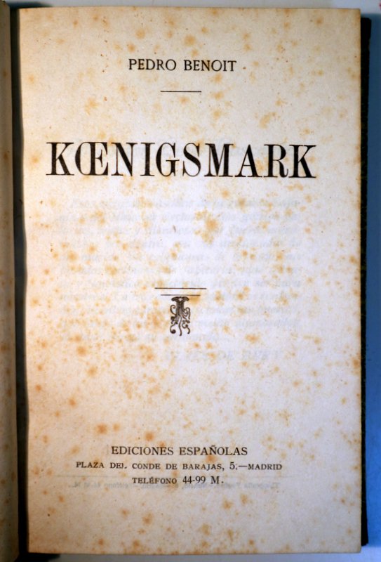 KOENIGSMARK - Madrid s/f