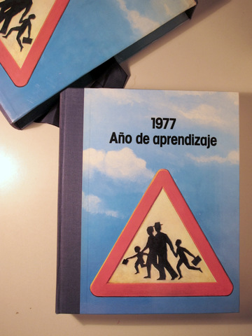 1977 AÑO DE APRENDIZAJE - Barcelona 1978 - Vinilo 45rm. - Poster desplegable - Muy ilustrado