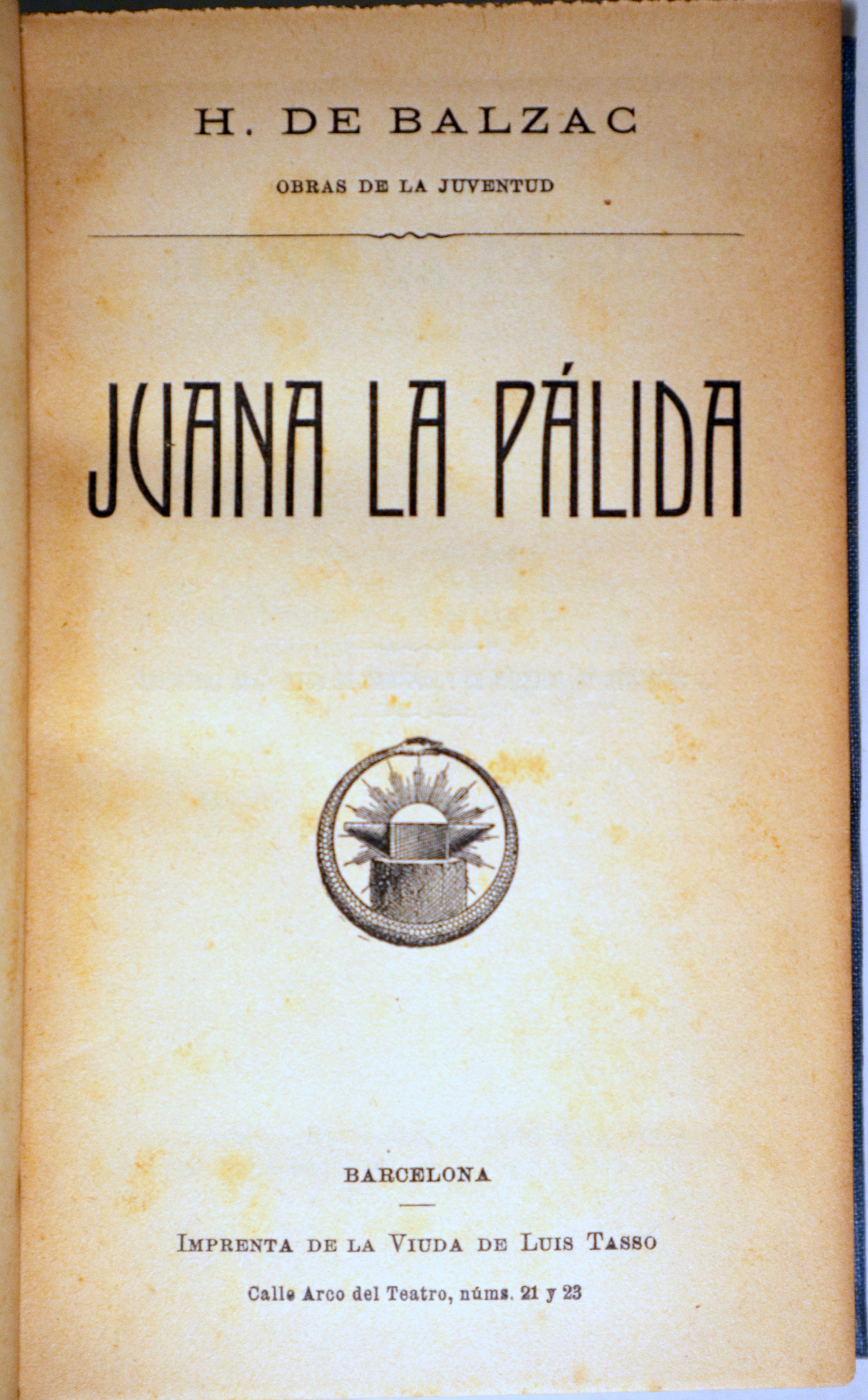 JUANA LA PÁLIDA - Barcelona c. 1910