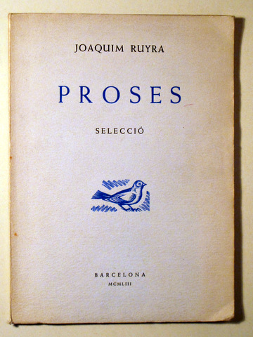 PROSES. Selecció - Barcelona 1953