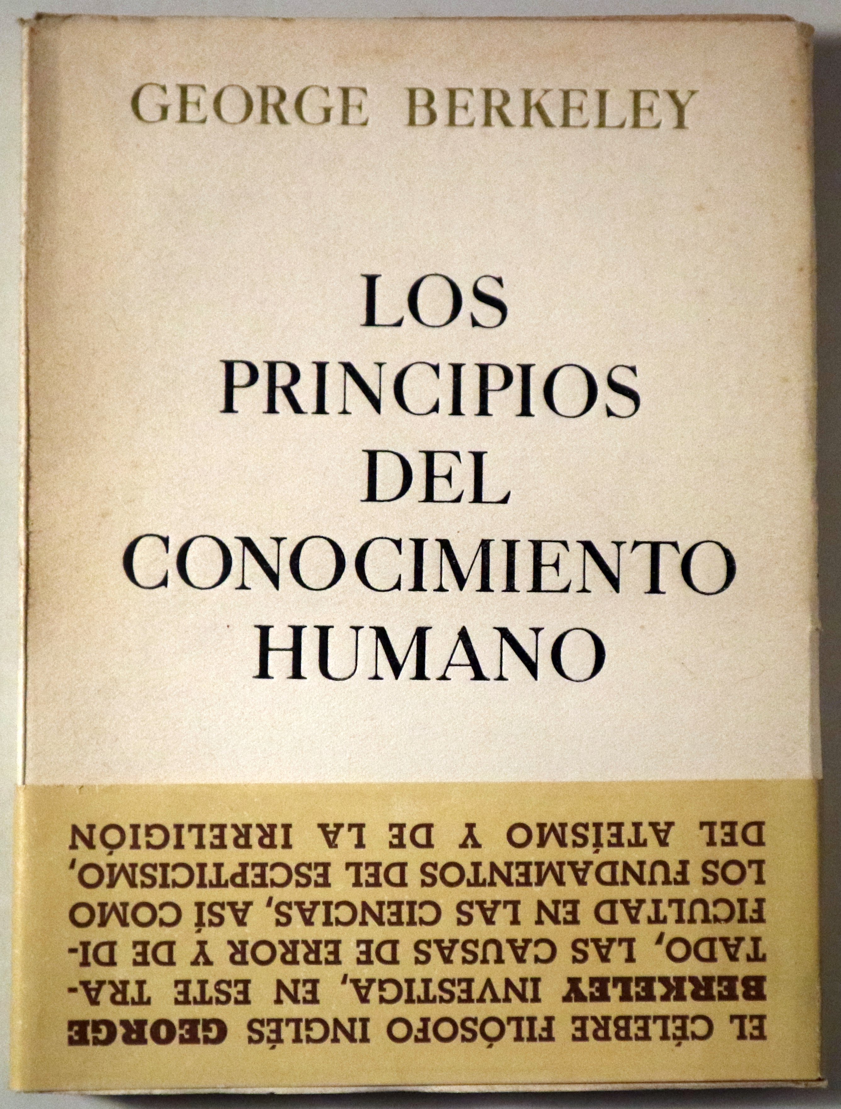 LOS PRINCIPIOS DEL CONOCIMIENTO HUMANO - Barcelona 1937 - 1ª edición