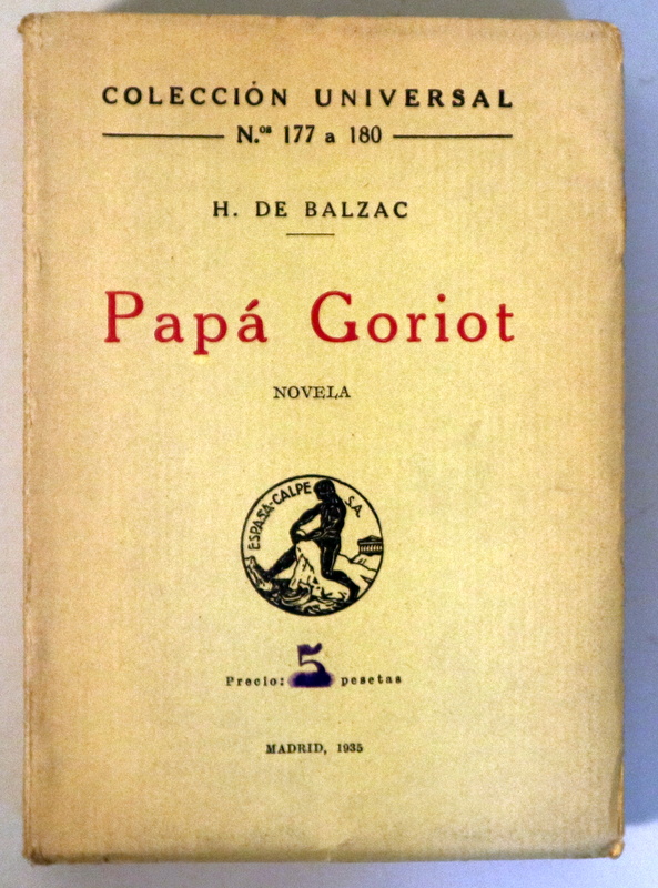 PAPÁ GORIOT - Madrid 1935