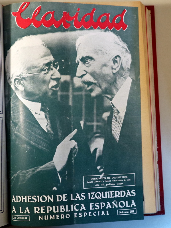 CLARIDAD. Tribuna del pensamiento izquierdista. Nº 127 a 229, 231 a 241 - Buenos Aires 1929-1930