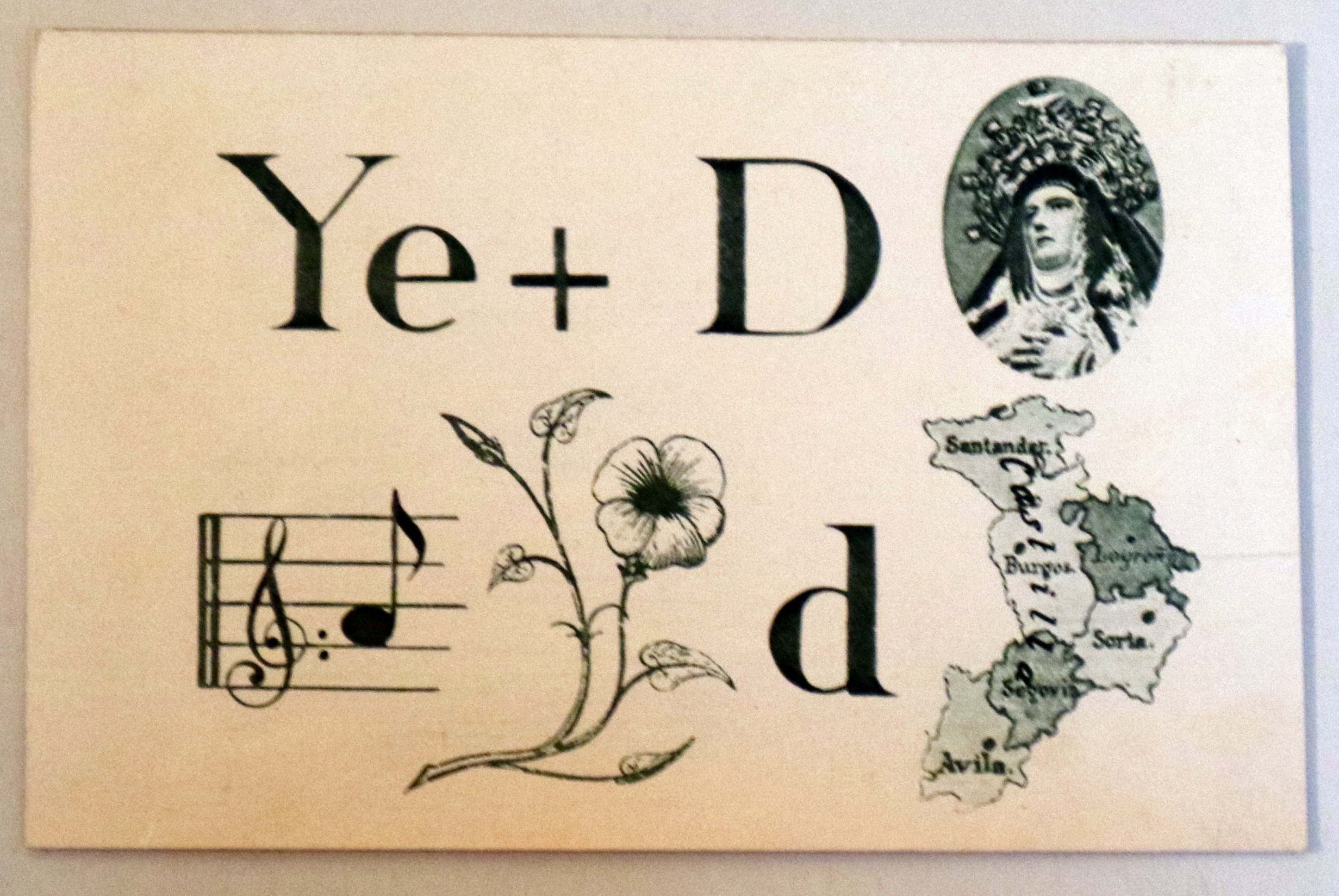 YEMAS DE SANTA TERESA -  Postal publicitaria ilustrada - Madrid s/f