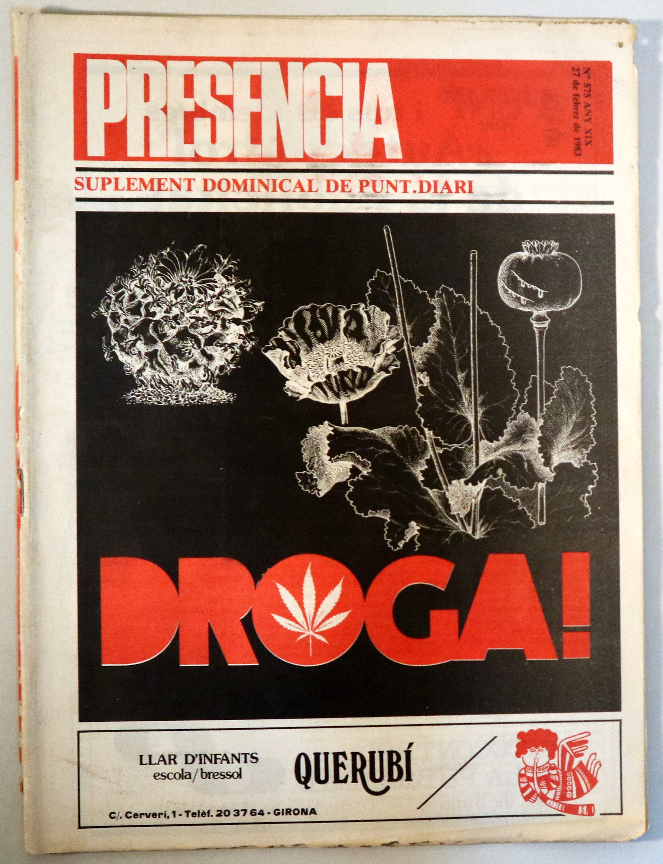 PRESÈNCIA Nº 575 - Barcelona 27 de febrer 1983 - Il·lustrat