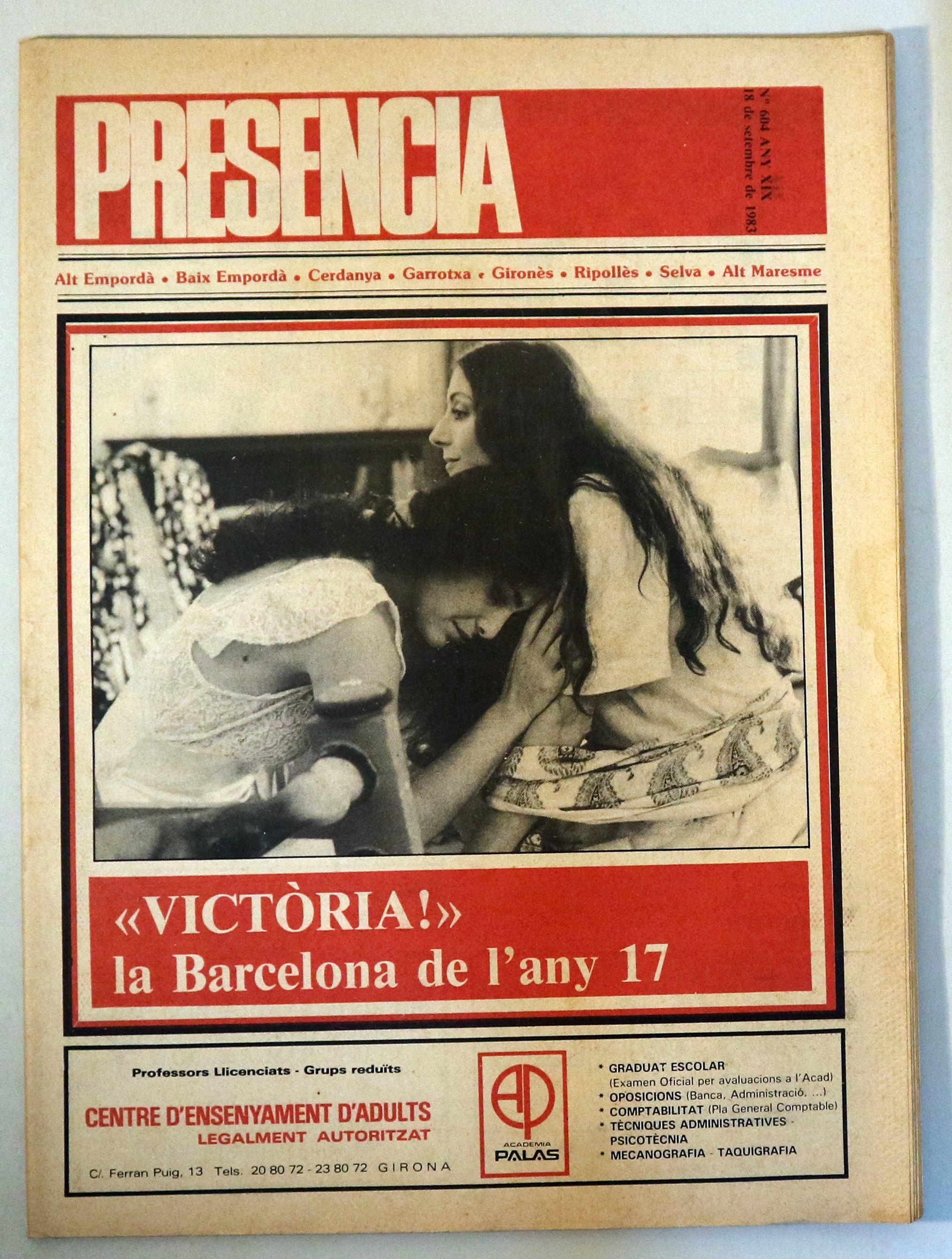 PRESÈNCIA Nº 604 - Barcelona 18 de setembre 1983 - Il·lustrat