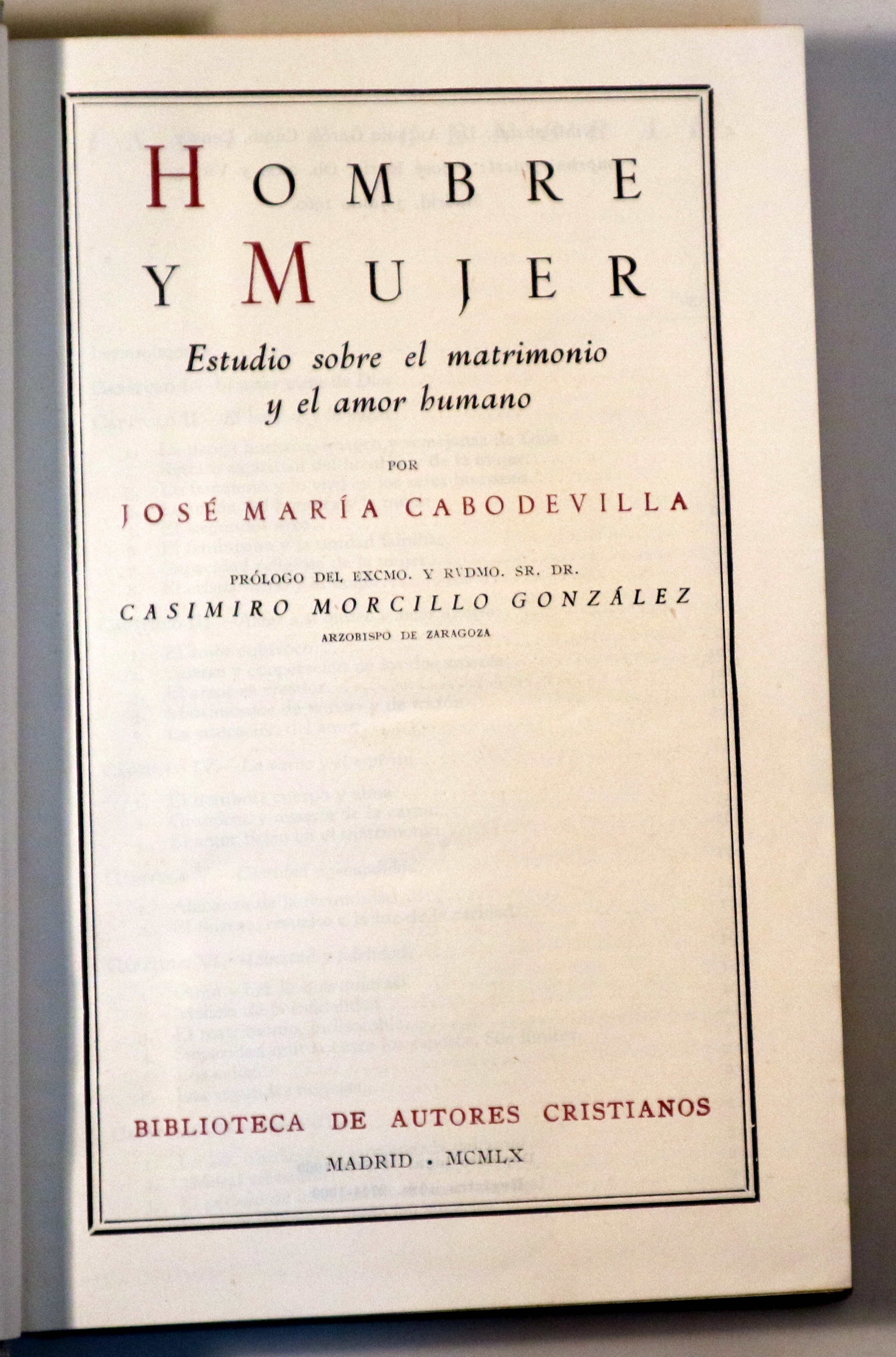 HOMBRE Y MUJER - Madrid 1960