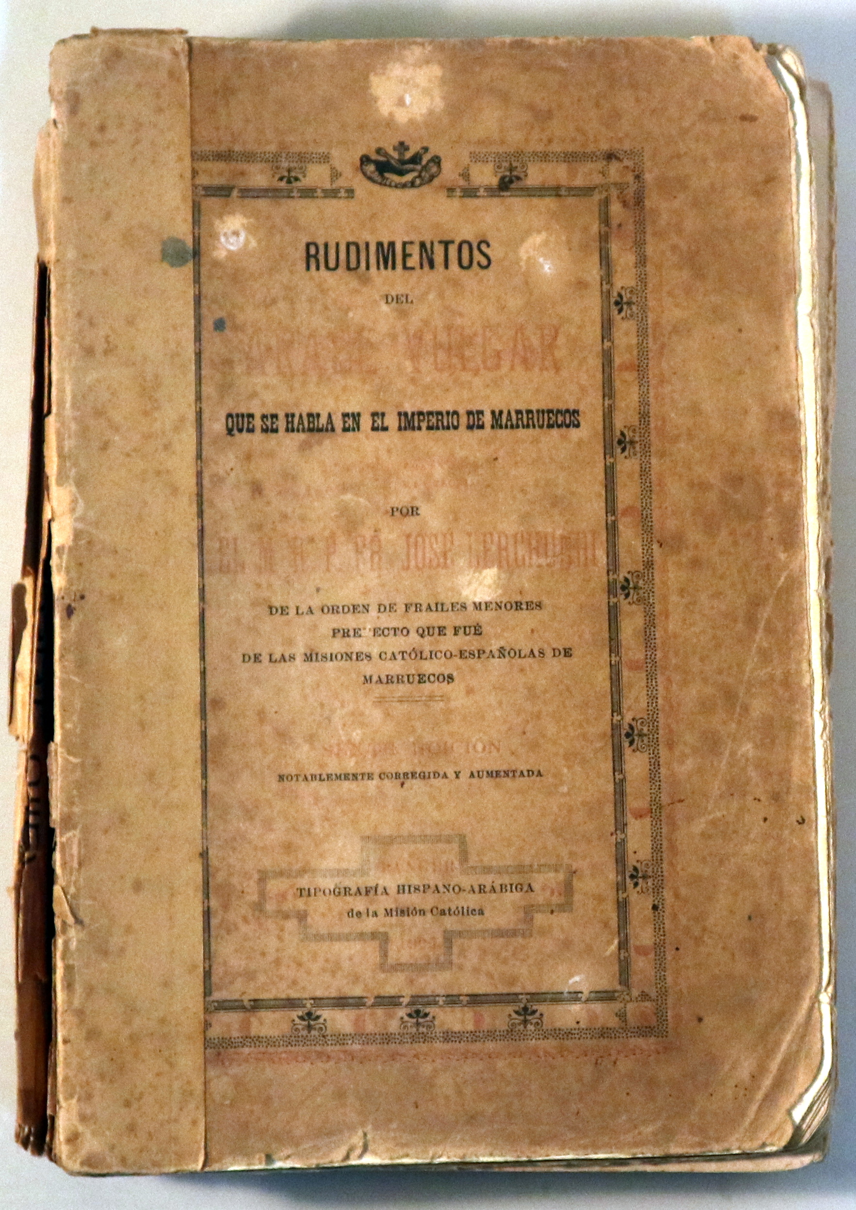 Rudimentos de ARABE VULGAR - Tanger 1925