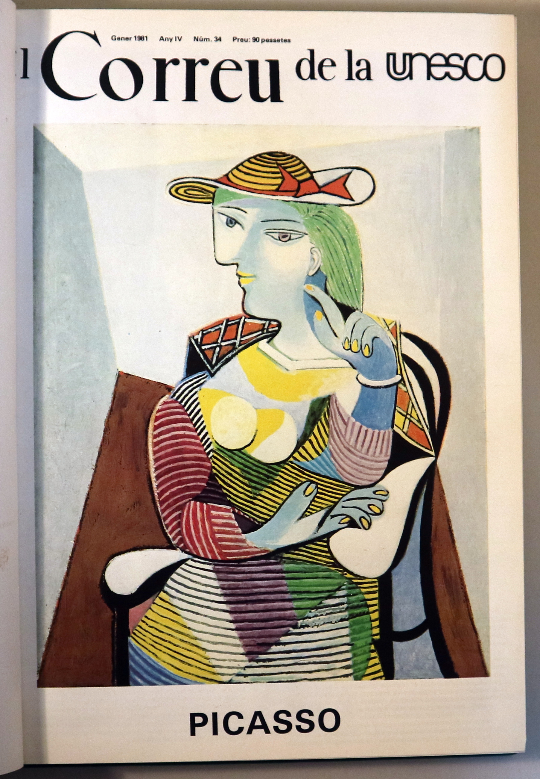 EL CORREU DE LA UNESCO. Del nº 34 al 44 (Any 1981 complet)- Barcelona 1981 - Molt il·lustrat