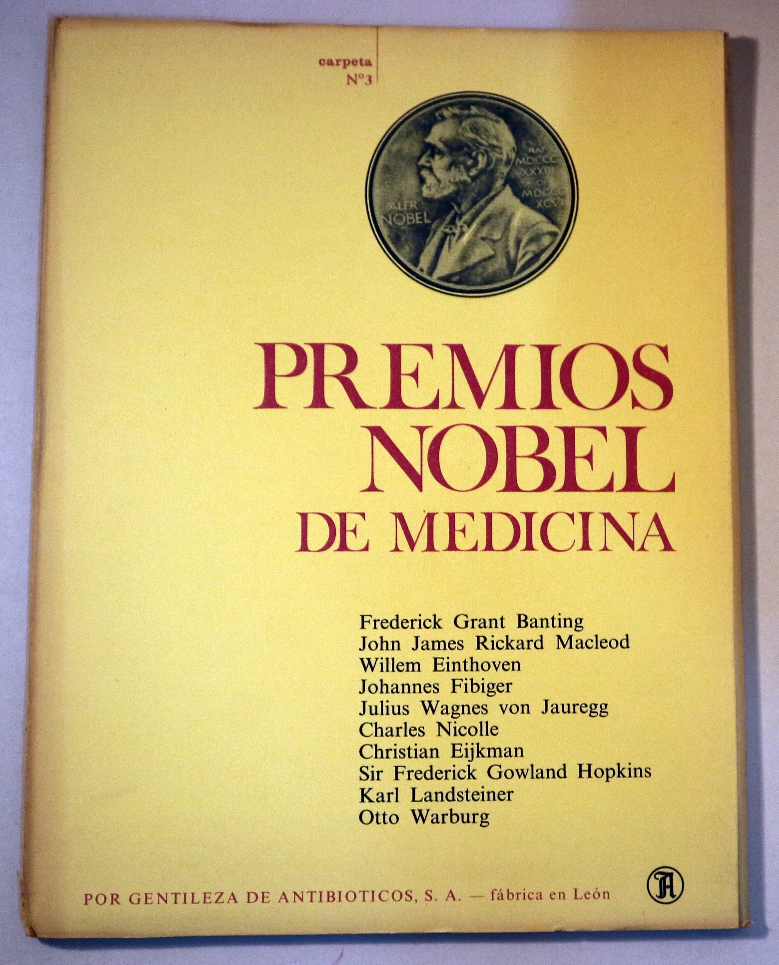PREMIOS NOBEL DE MEDICINA Nº 3 - Barcelona 1968 - Ilustrada