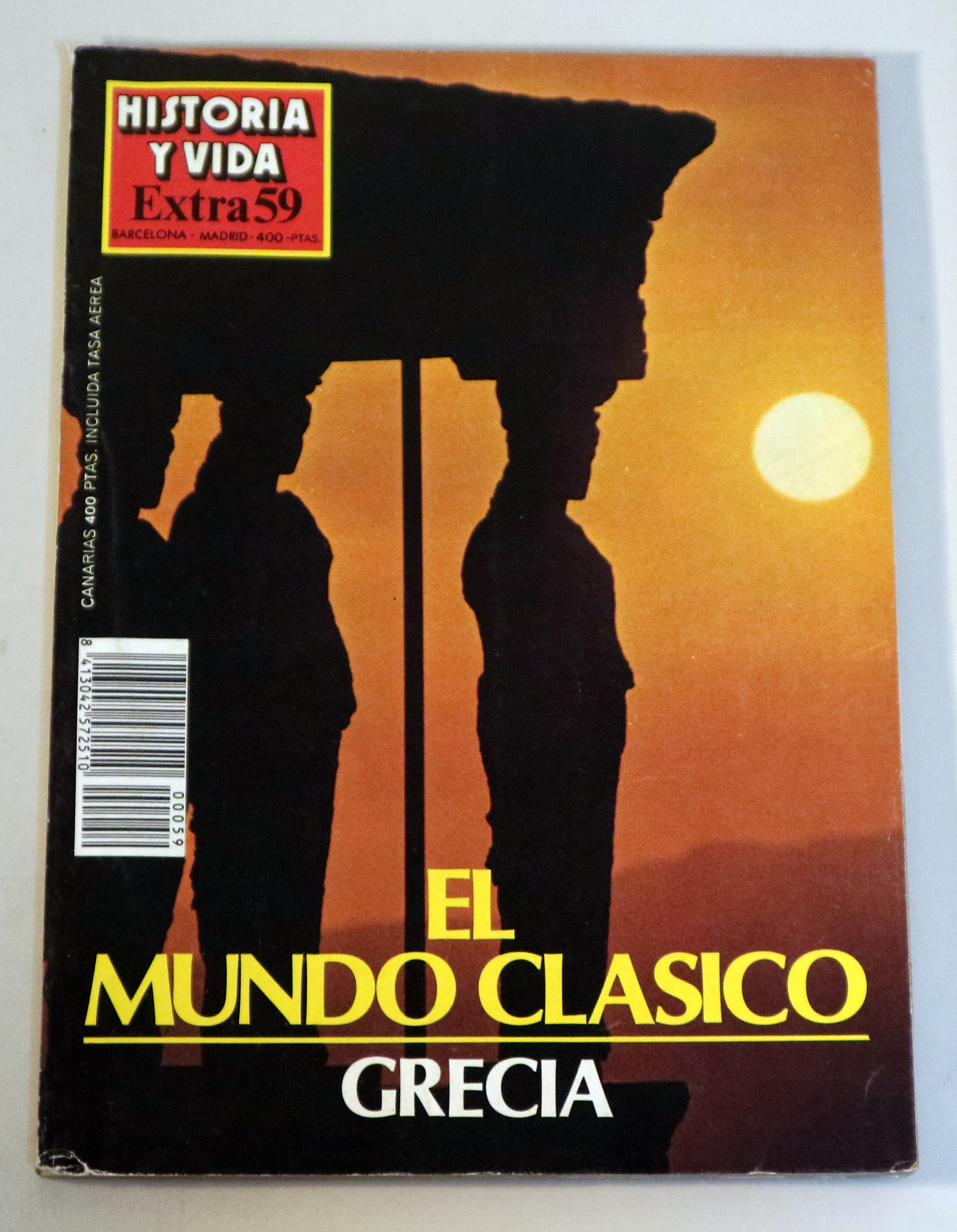 HISTORIA Y VIDA extra nº 59. EL MUNDO CLÁSICO. Grecia - Barcelona-Madrid 1990 - Ilustrado